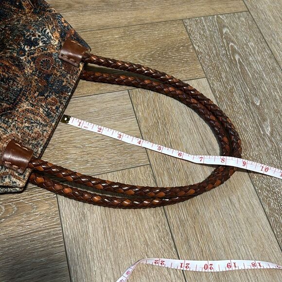 Marian Paquette Elizabeth Velvet Tote with Leather Handles - Picture 11 of 11